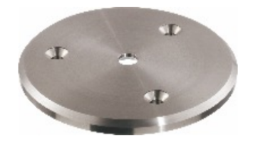 Anschraubplatten Edelstahl mit 3 Senkbohrungen
